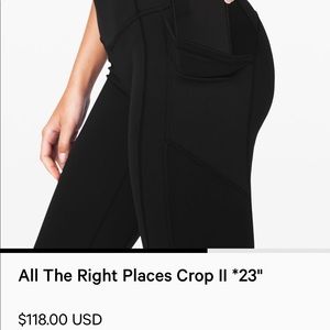 All The Right Places Crop II 
23"